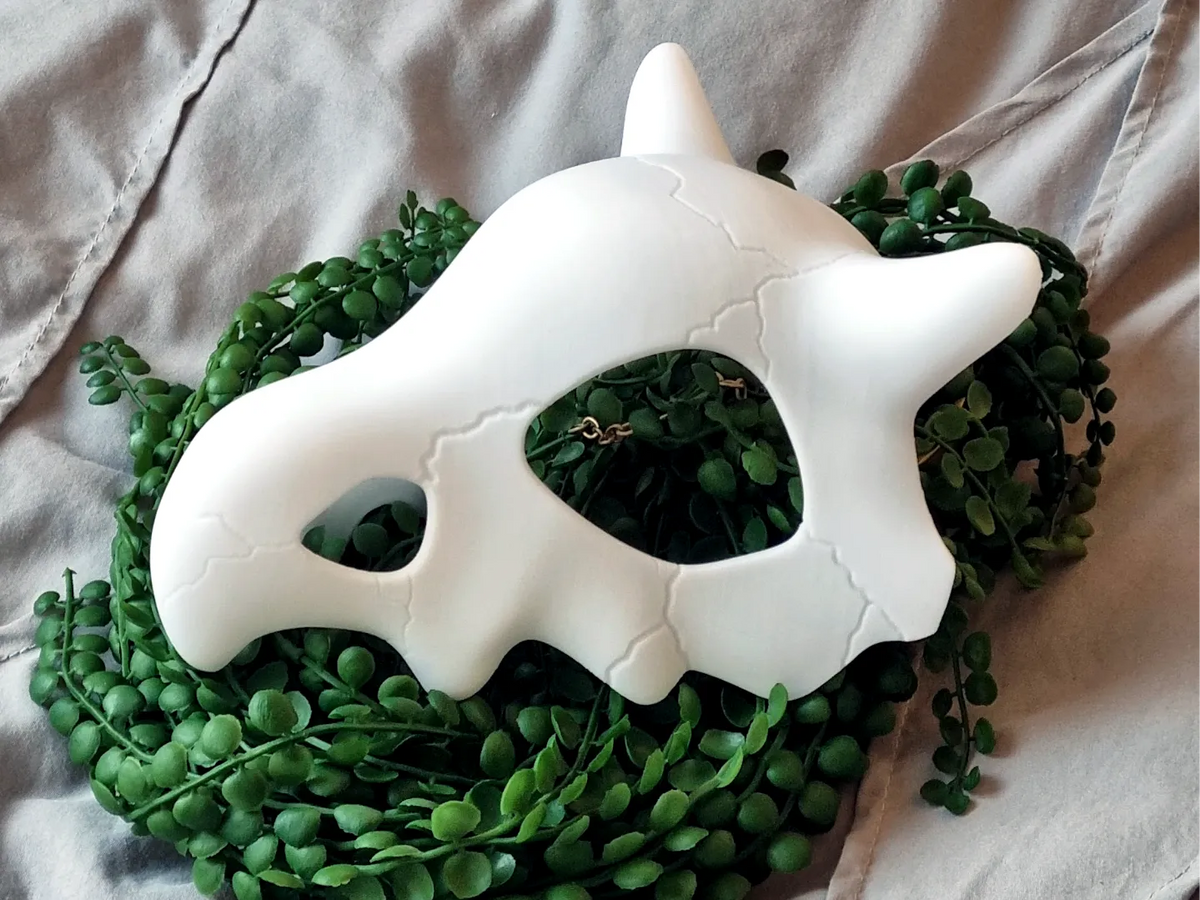 Masque de crâne de Cubone Pokémon pour cosplay ou décoration - Cosplay Print