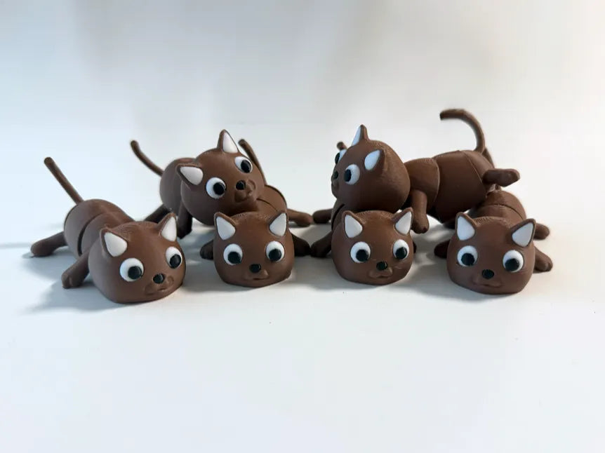 Un adorable chat flexible – modèle 2 - Figurine Print