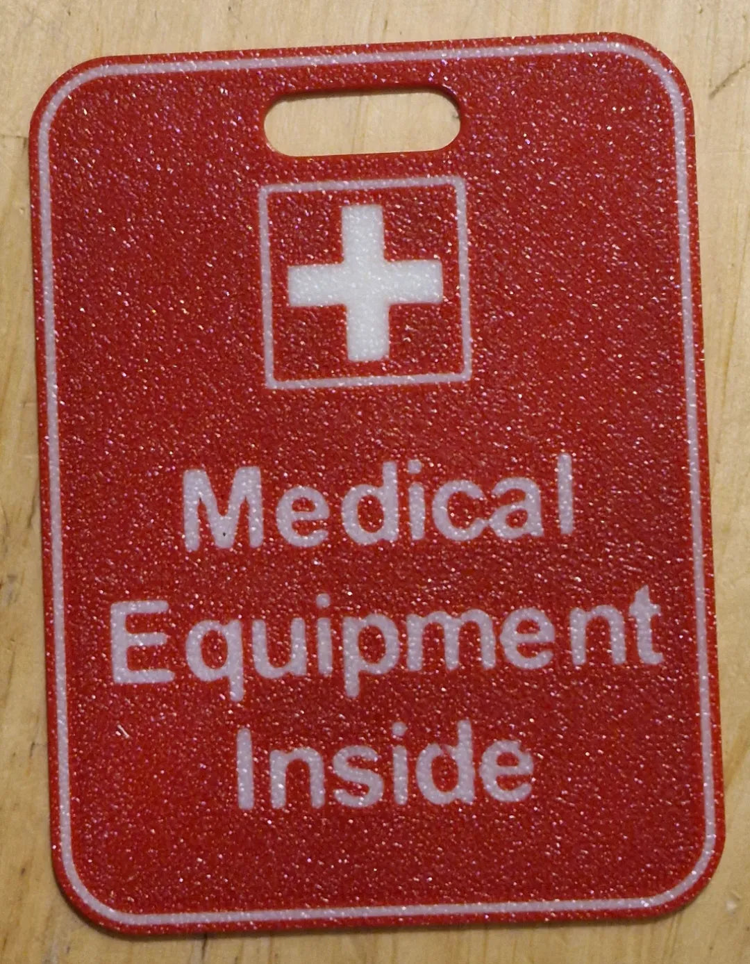 Étiquette de sac médical - Voyage Print