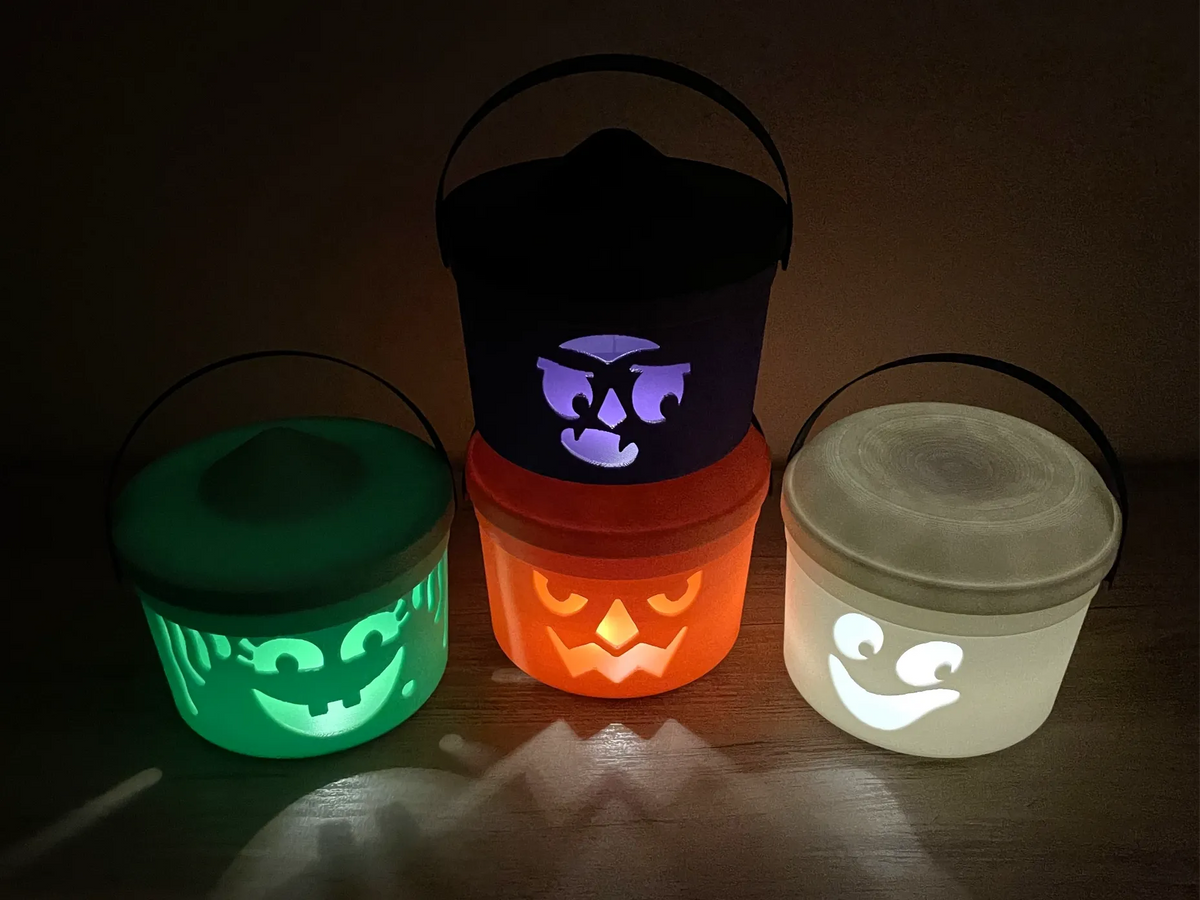 Lanternes chauffe-plat en forme de seau à bonbons McDonald's pour Halloween - Fêtes Print