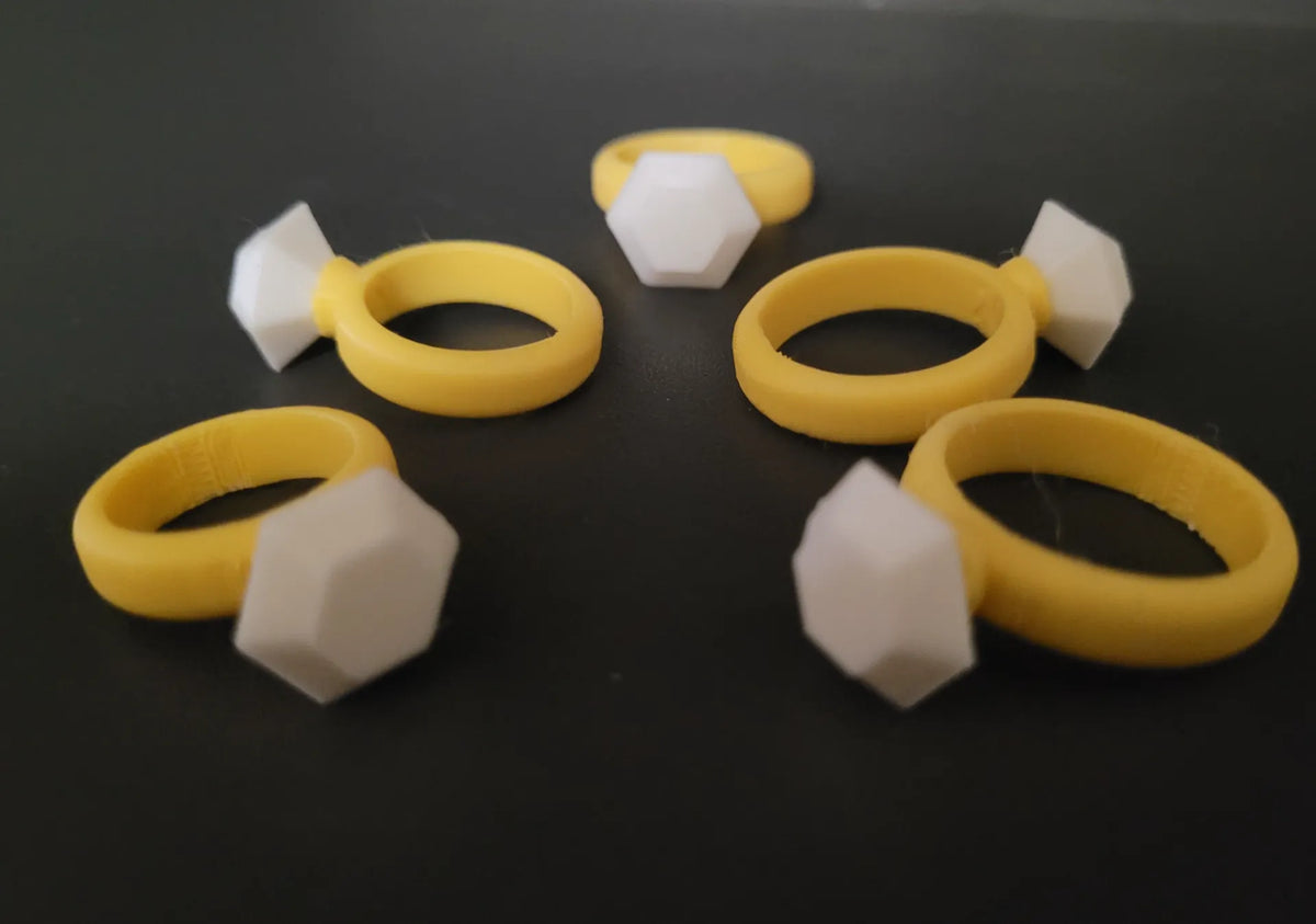 Bague diamant sur mesure - OpenSCAD - Bijoux Print