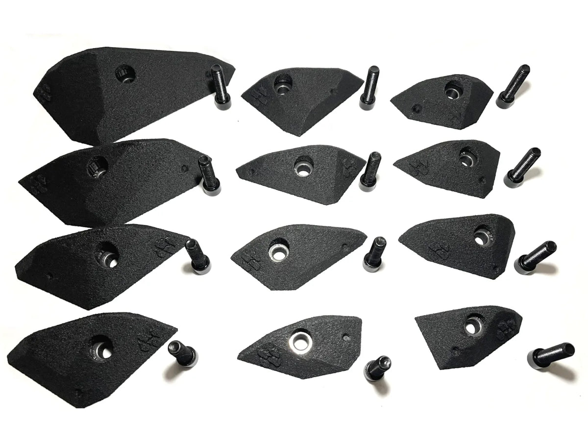 Ensemble de prises d'escalade - Incuts Crimps à faible poly - Outdoor Print