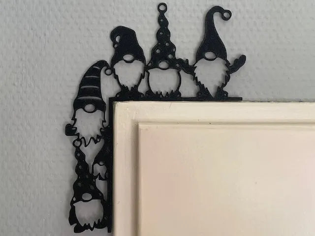 Cadre de porte de Noël - Décoration murale d'angle de porte V7 - Fêtes Print