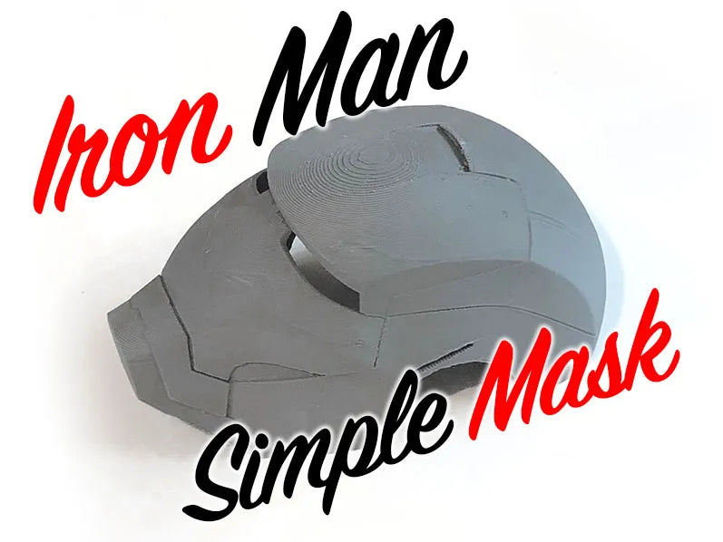 Masque Iron Man simple en une seule pièce - Geek Print