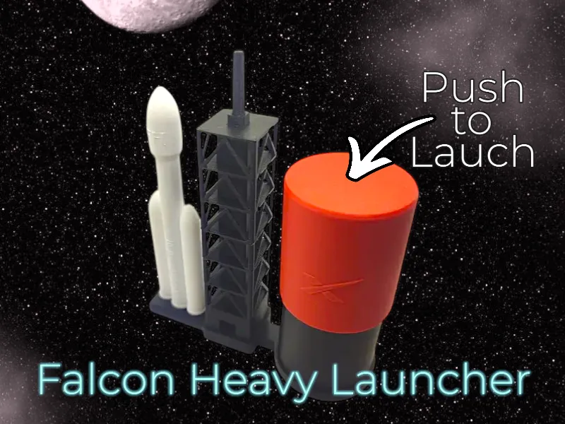 Lanceur de fusée Falcon Heavy - Maquette Print