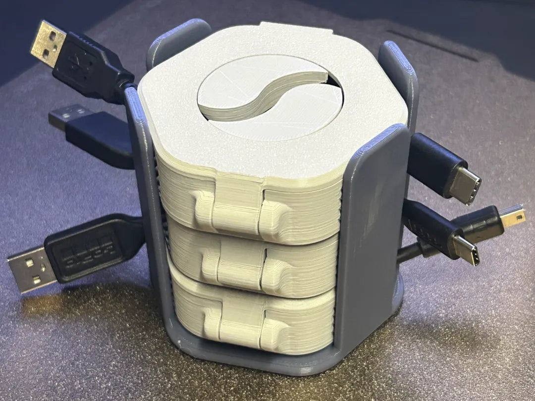 Enrouleur de câble portable - rangement – modèle 2 - Bureau Print