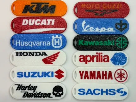 Porte-clés de moto (Motorcycle keychain) - Auto Print