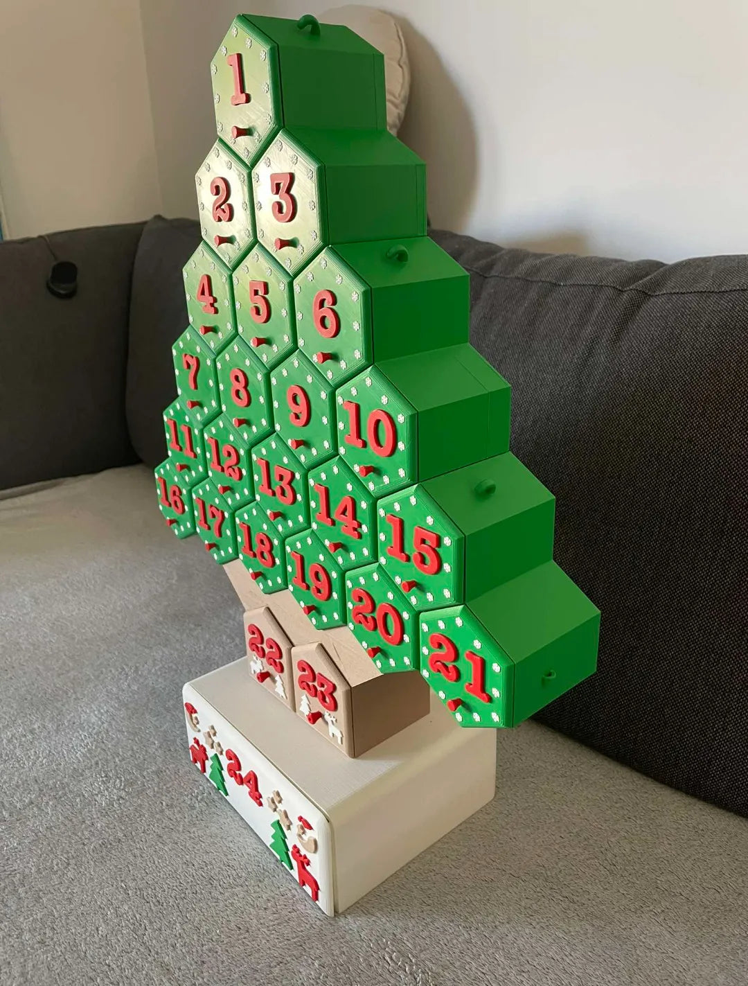 Calendrier de l'Avent de Noël pour 24 jours - Fêtes Print