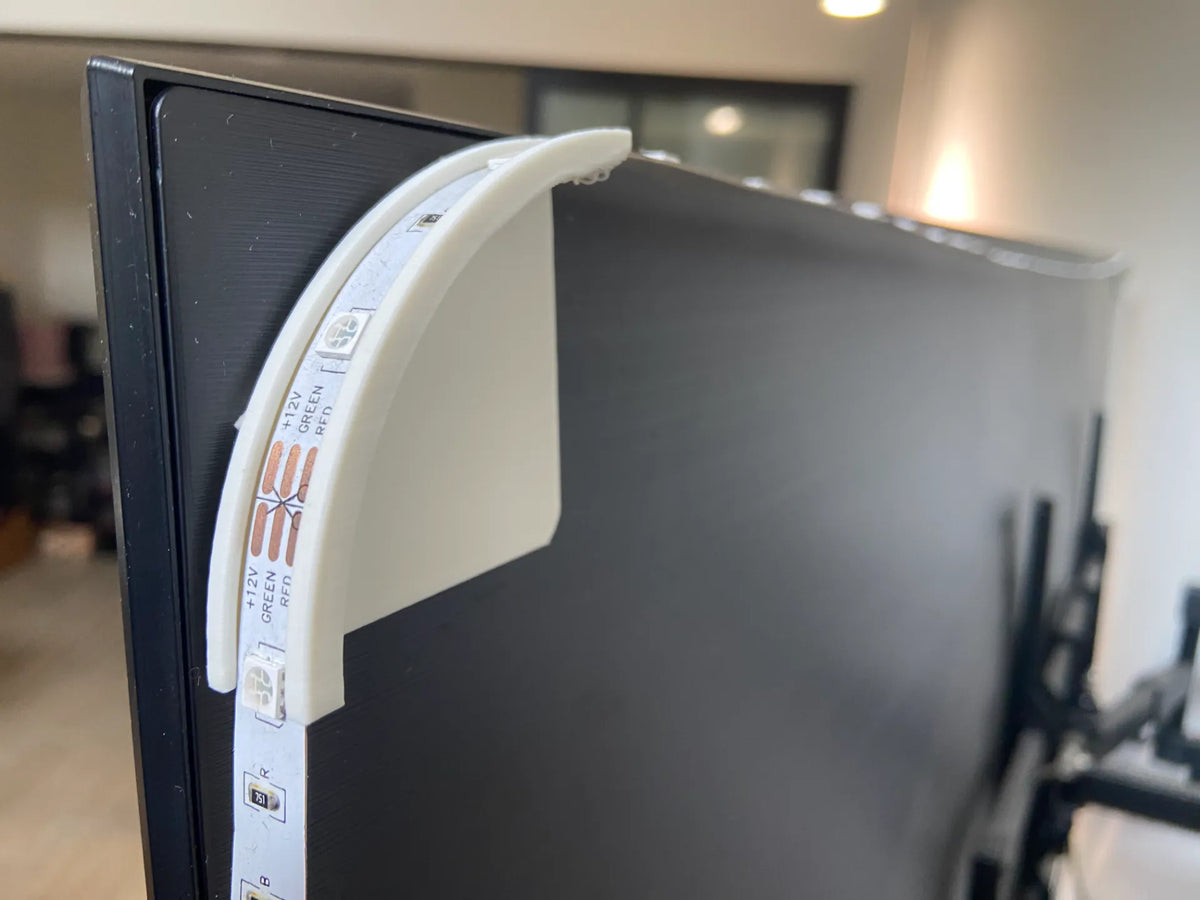 Support à 90 degrés pour bande LED TV rétroéclairage - Lumière Print