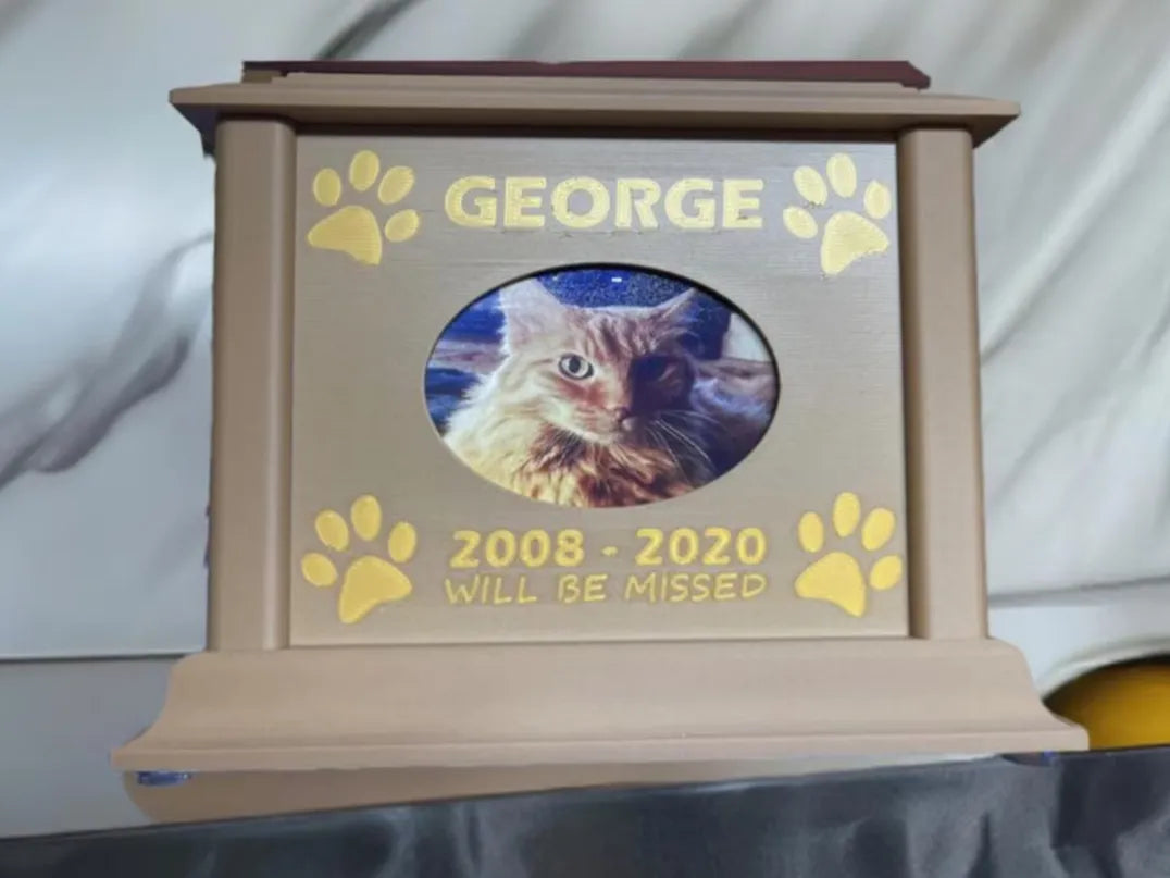 Urne pour animaux de compagnie MODIFIABLE dans le trancheur - Pet Print