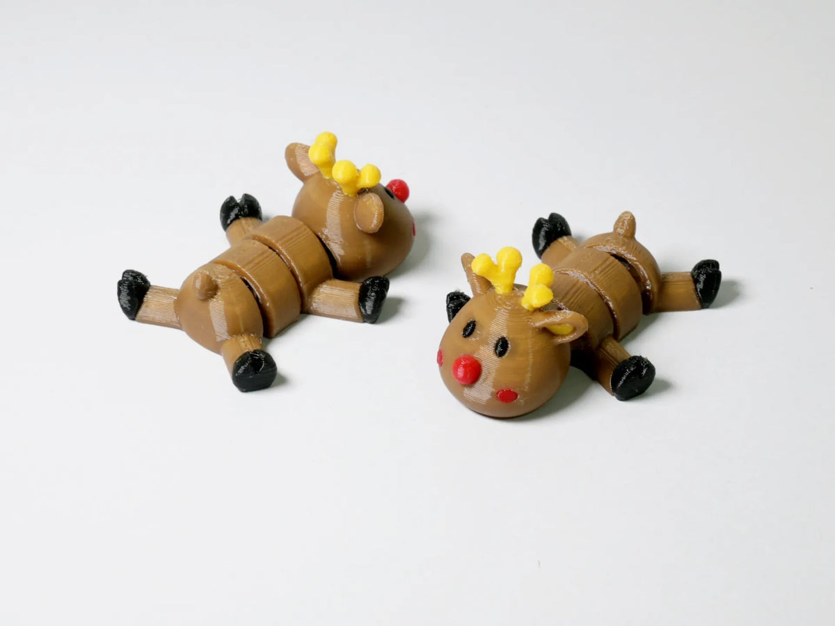 Petits animaux de poche articulés - Renne de Noël - Geek Print