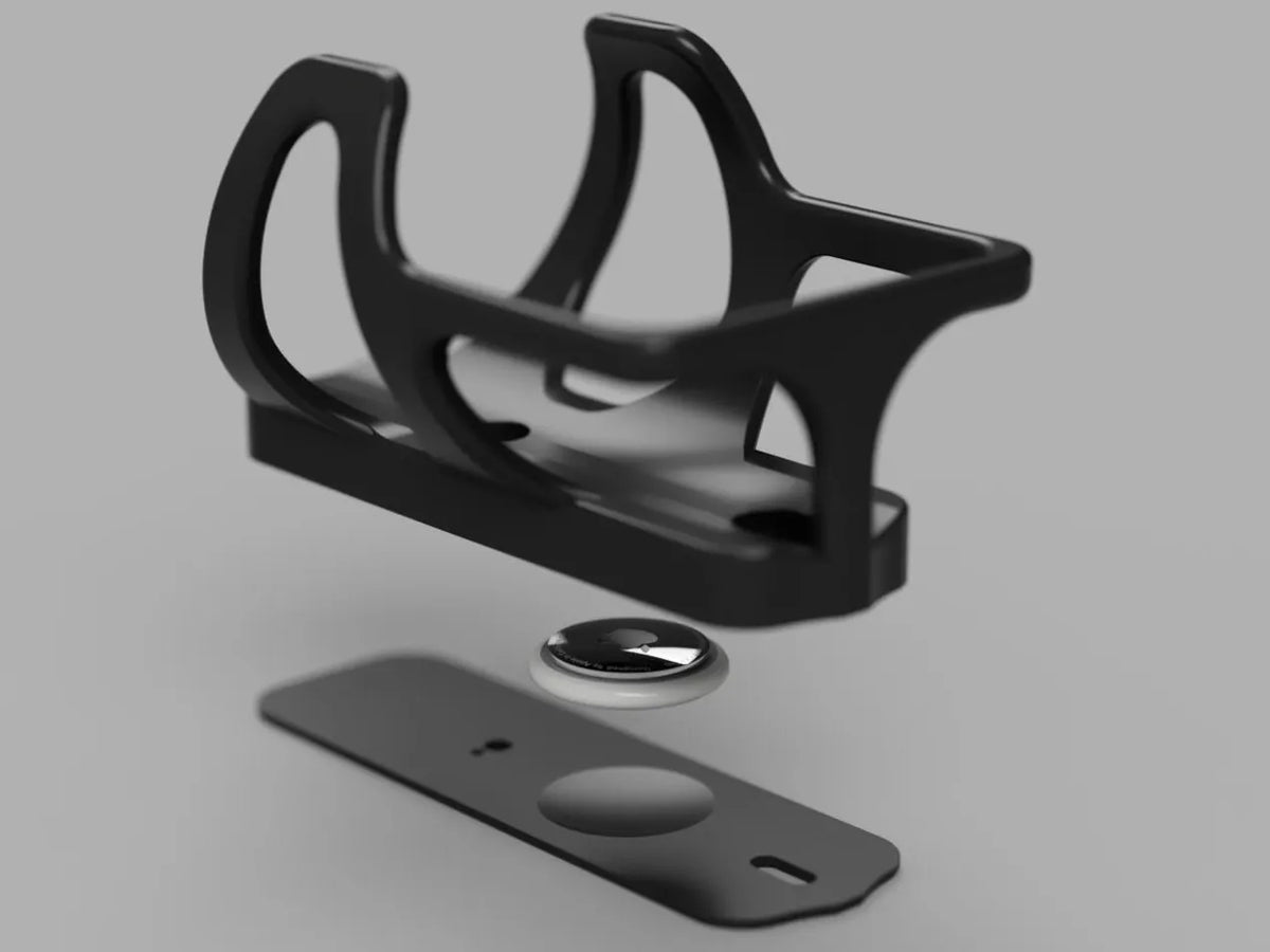 Porte-bidon de vélo avec une fente cachée pour AirTag - Vélo Print
