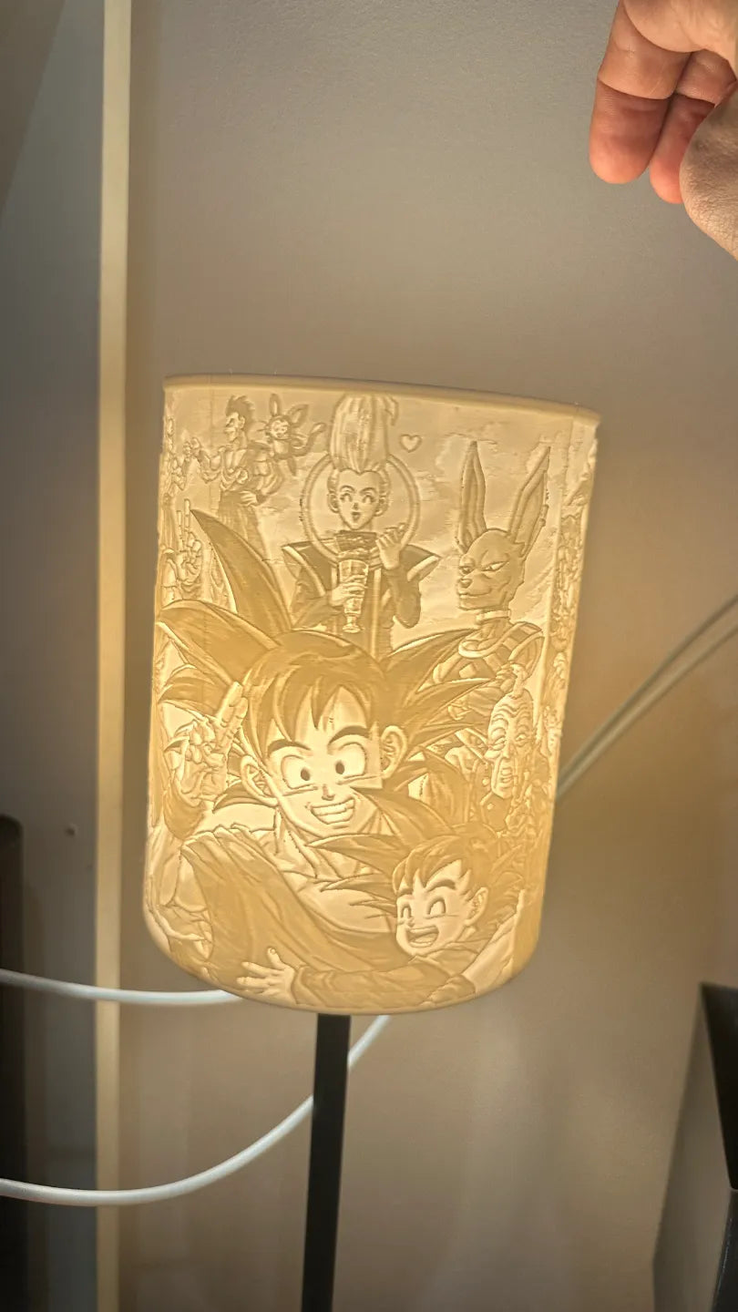 Lampe lithophane Dragon Ball - Lumière Print