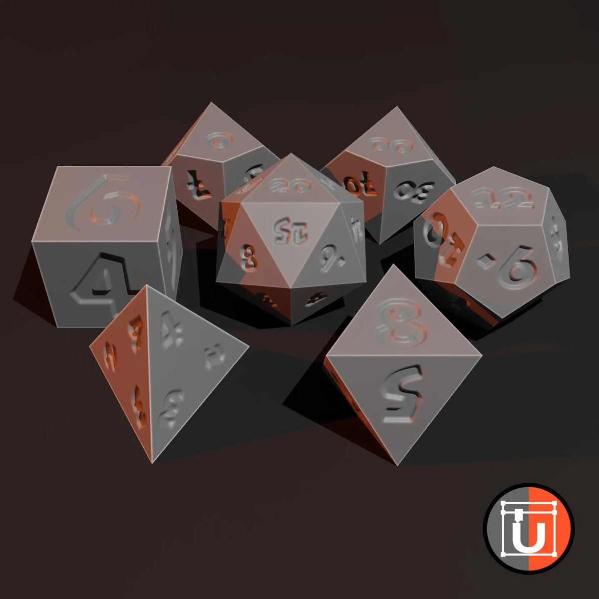 Jeu de dés basique pour Donjons et Dragons - Jeux Print