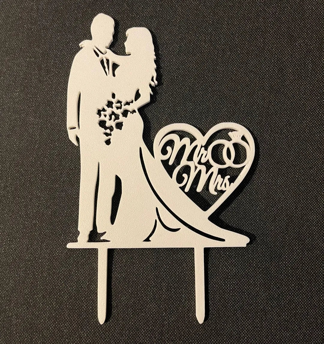 Mariage Mr&Mrs Topper de Gâteau - Fêtes Print