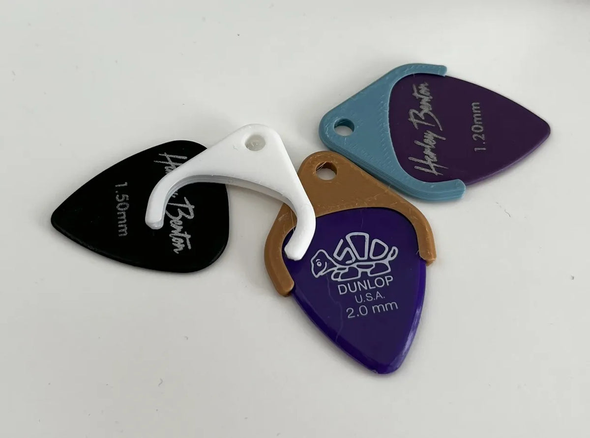 Porte-médiator de guitare en forme de porte-clés - Music Print