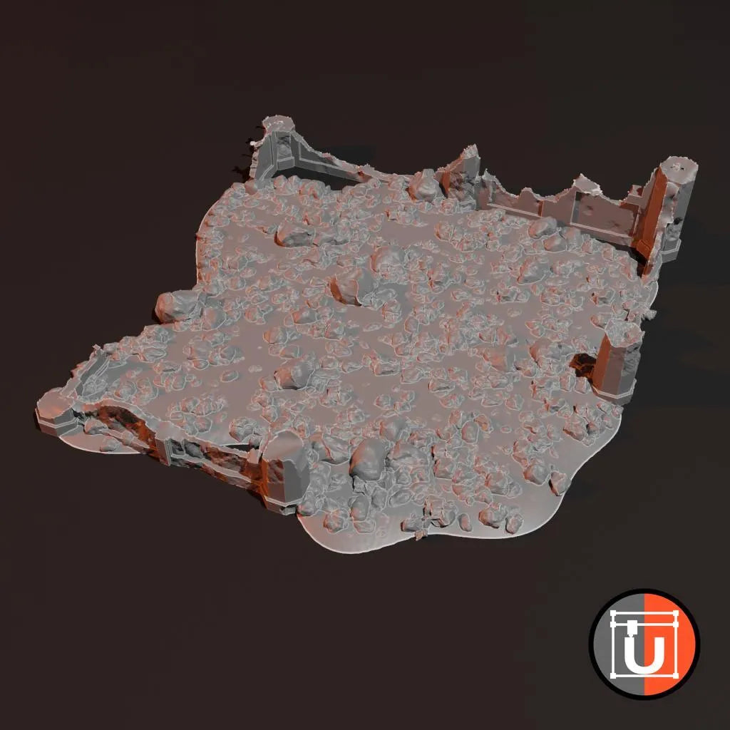 Terrain dispersé : Ruines - Maquette Print