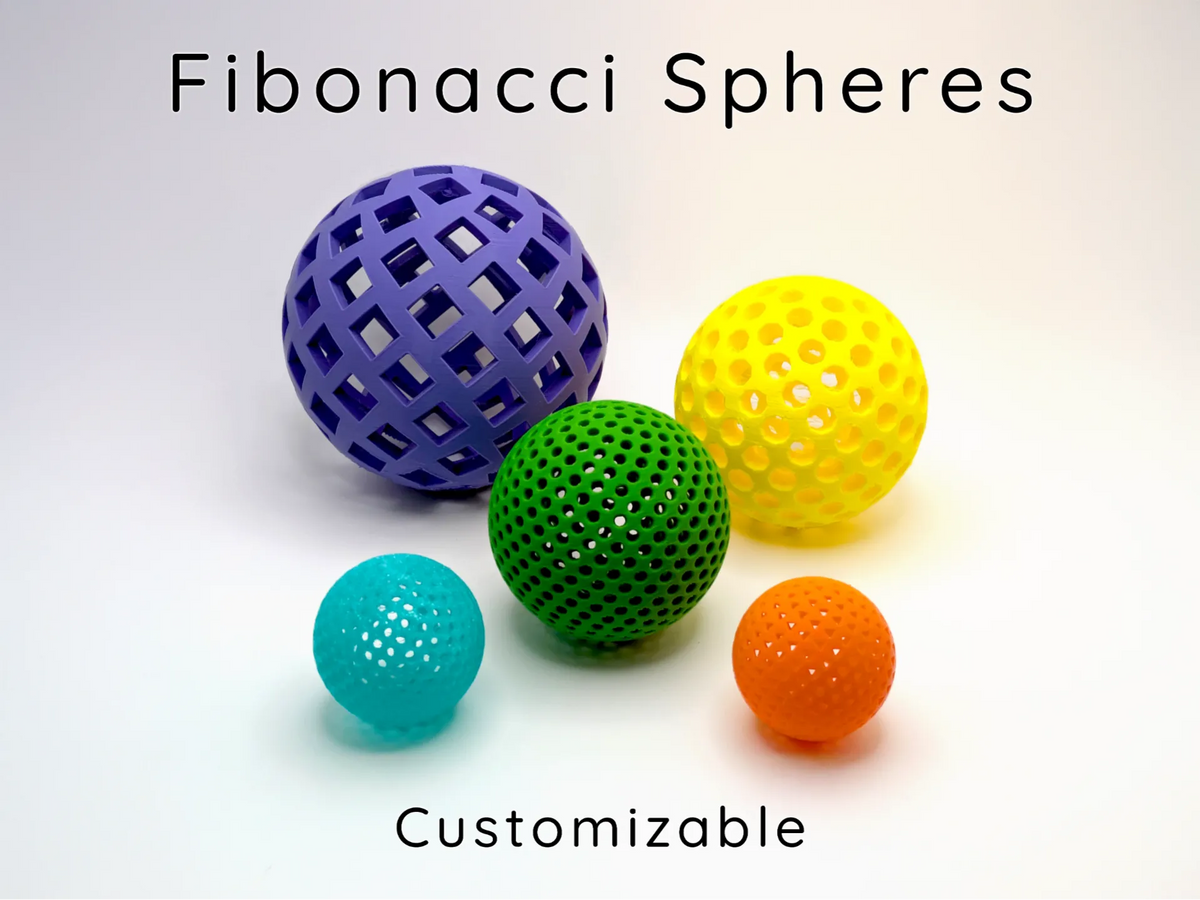 Sphères de Fibonacci - Boules sans air personnalisables - Science Print