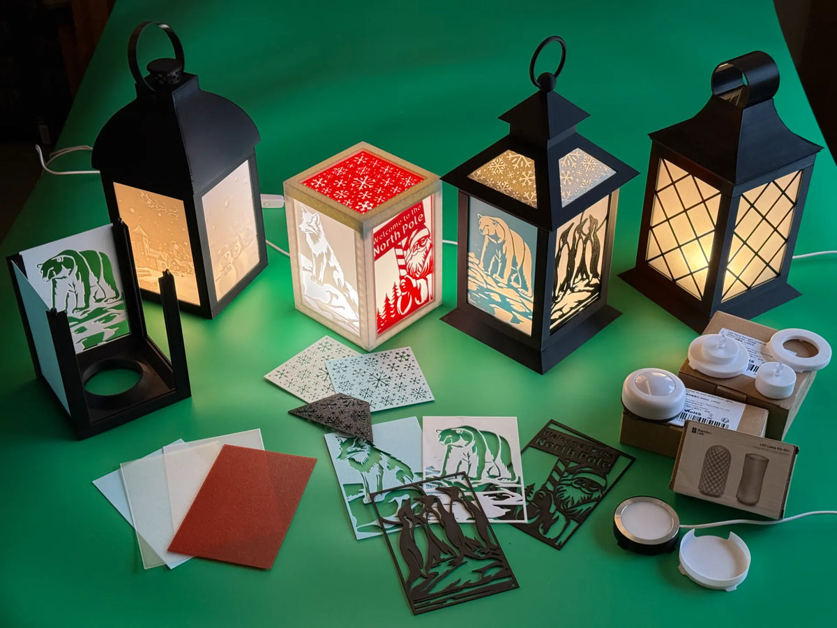 Lanterne Modulaire - Dessus droit avec inserts - Lumière Print