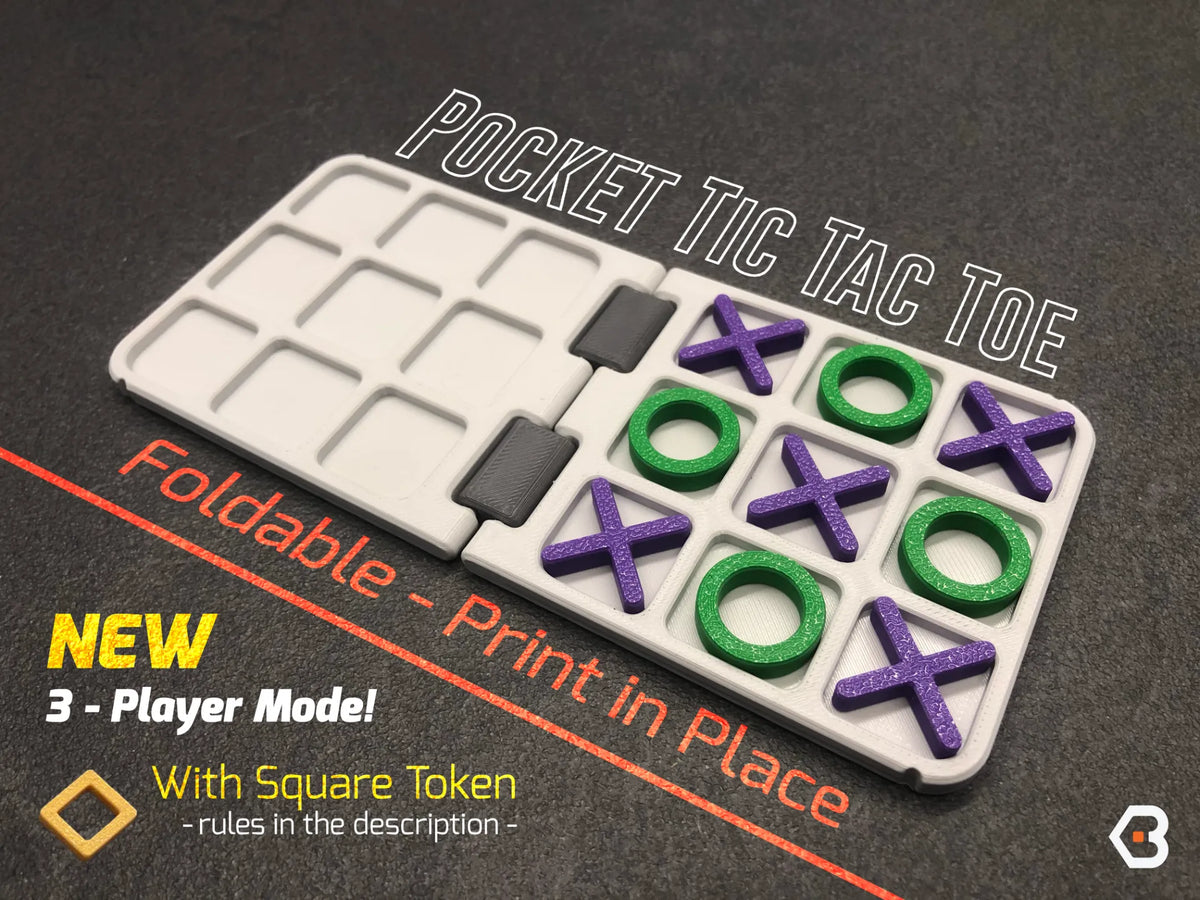 Tic Tac Toe de Poche: Pliez-le et Jouez N'importe Quand, N'importe - Jeux Print