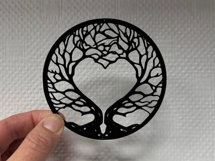 Arbre de vie décoratif en forme de cœur - Art Print