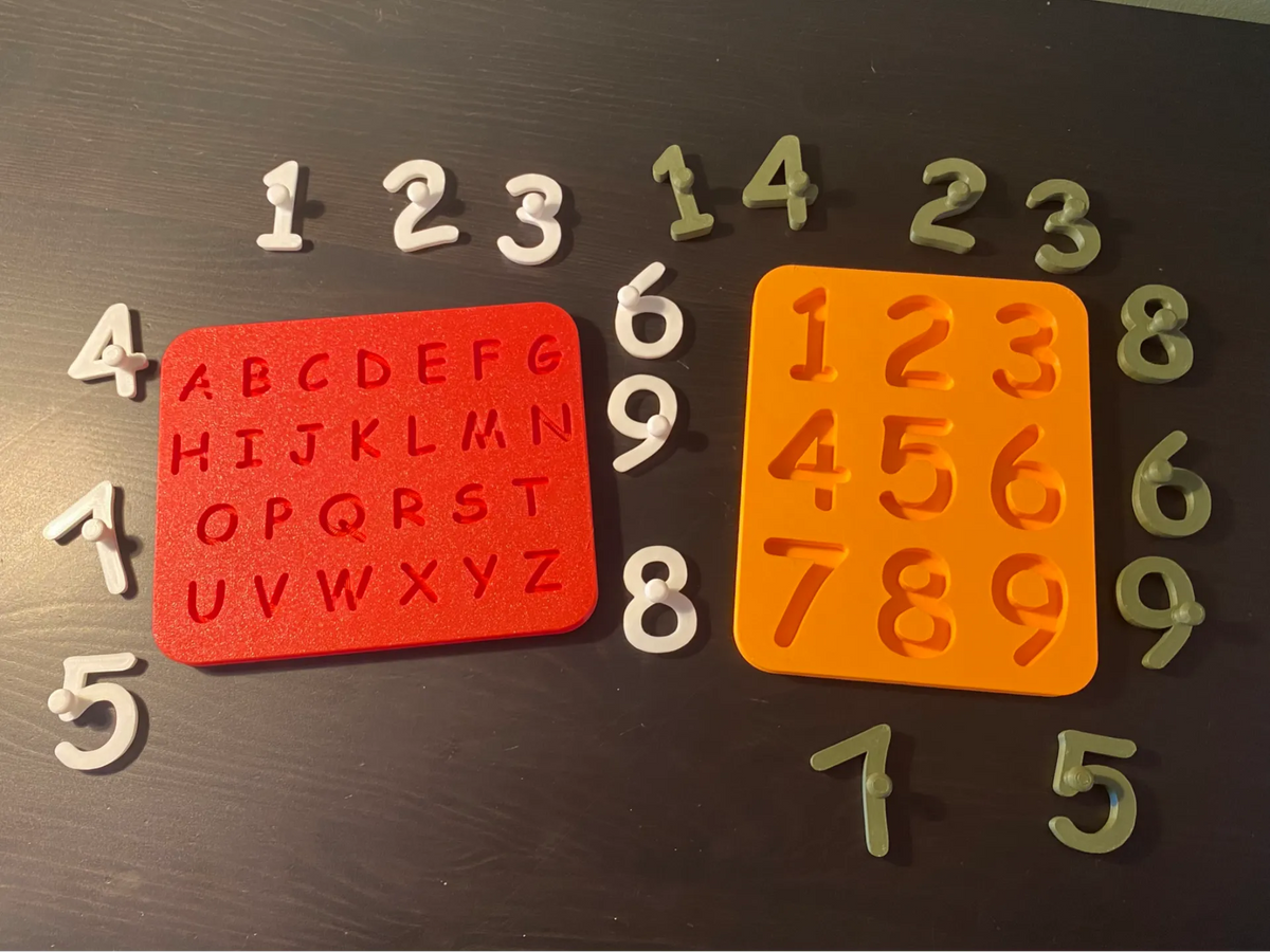 Jeu de puzzle de nombres et de lettres pour enfants - Bébé Print
