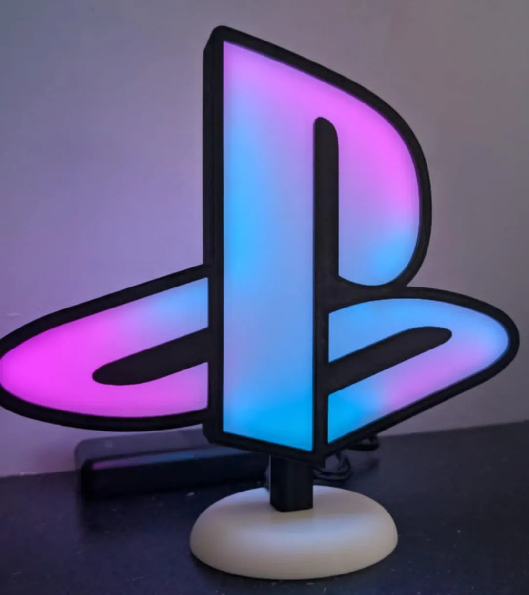Boîte à lumière logo PlayStation - Geek Print