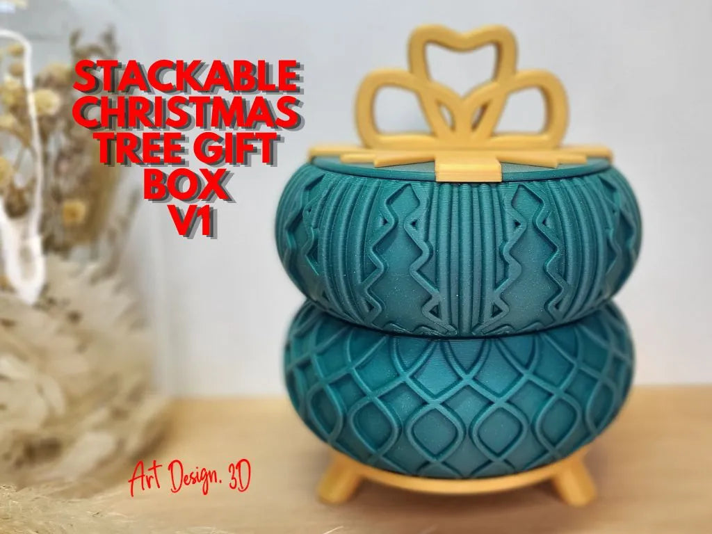 Boîte à Bijoux Sapin de Noël Empilable - Bijoux Print
