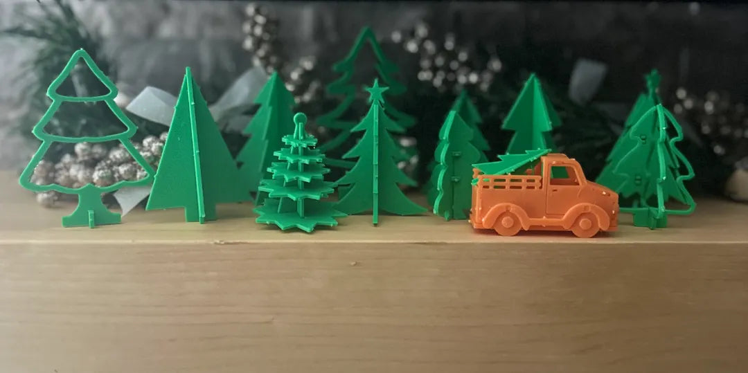 Kit de carte d'arbre de Noël Calendrier de l'Avent - Fêtes Print