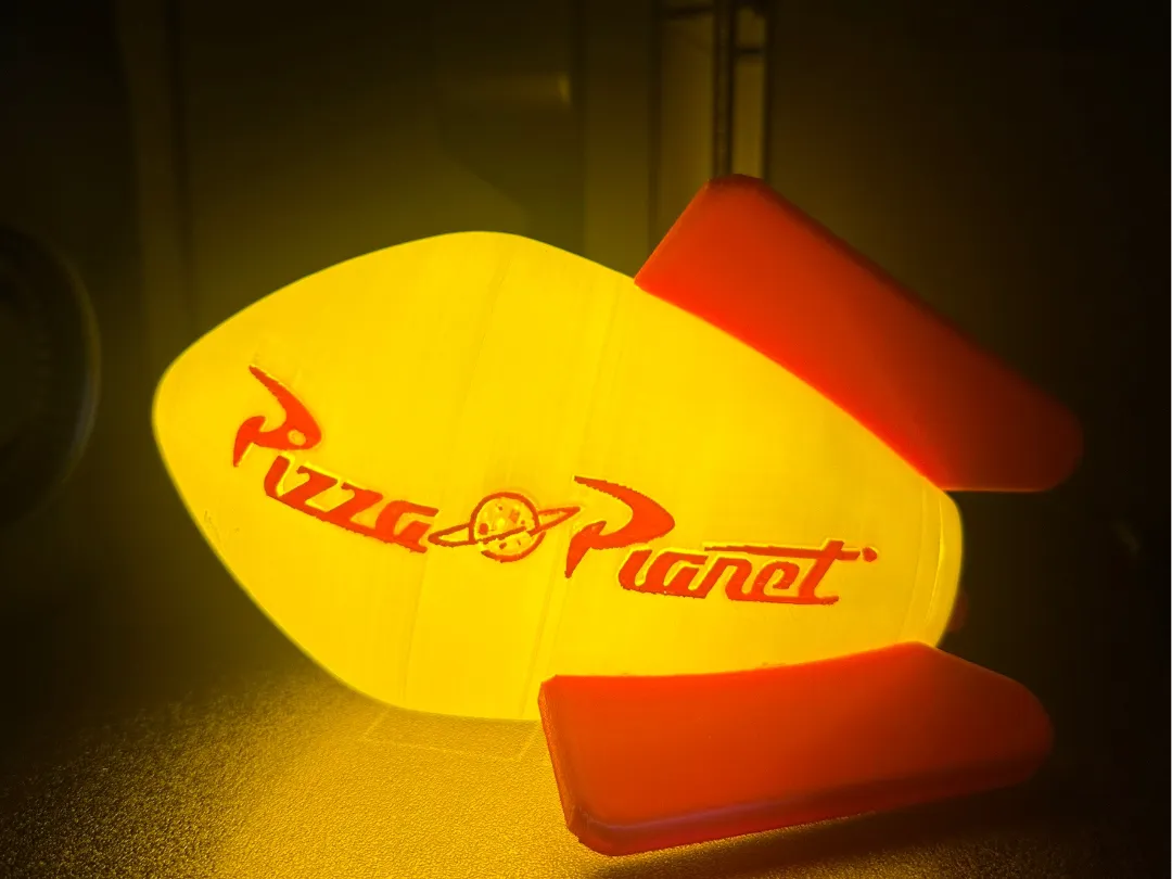 Fusée Pizza Planet - Maquette Print