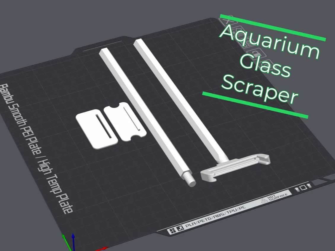 Support de lame de rasoir pour raclette à algues d'aquarium actualisé - Beauté Print
