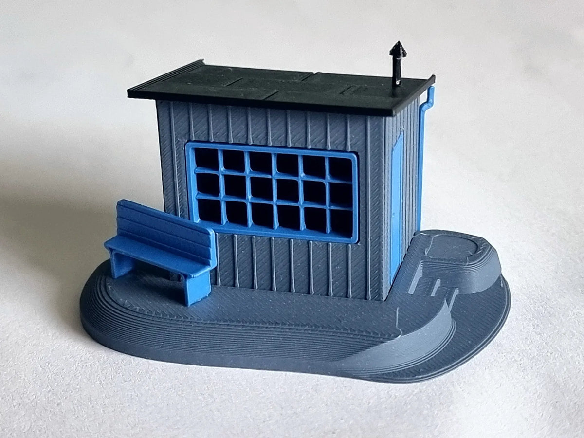Abri de quai ferroviaire 1:87 H0 - Maquette Print