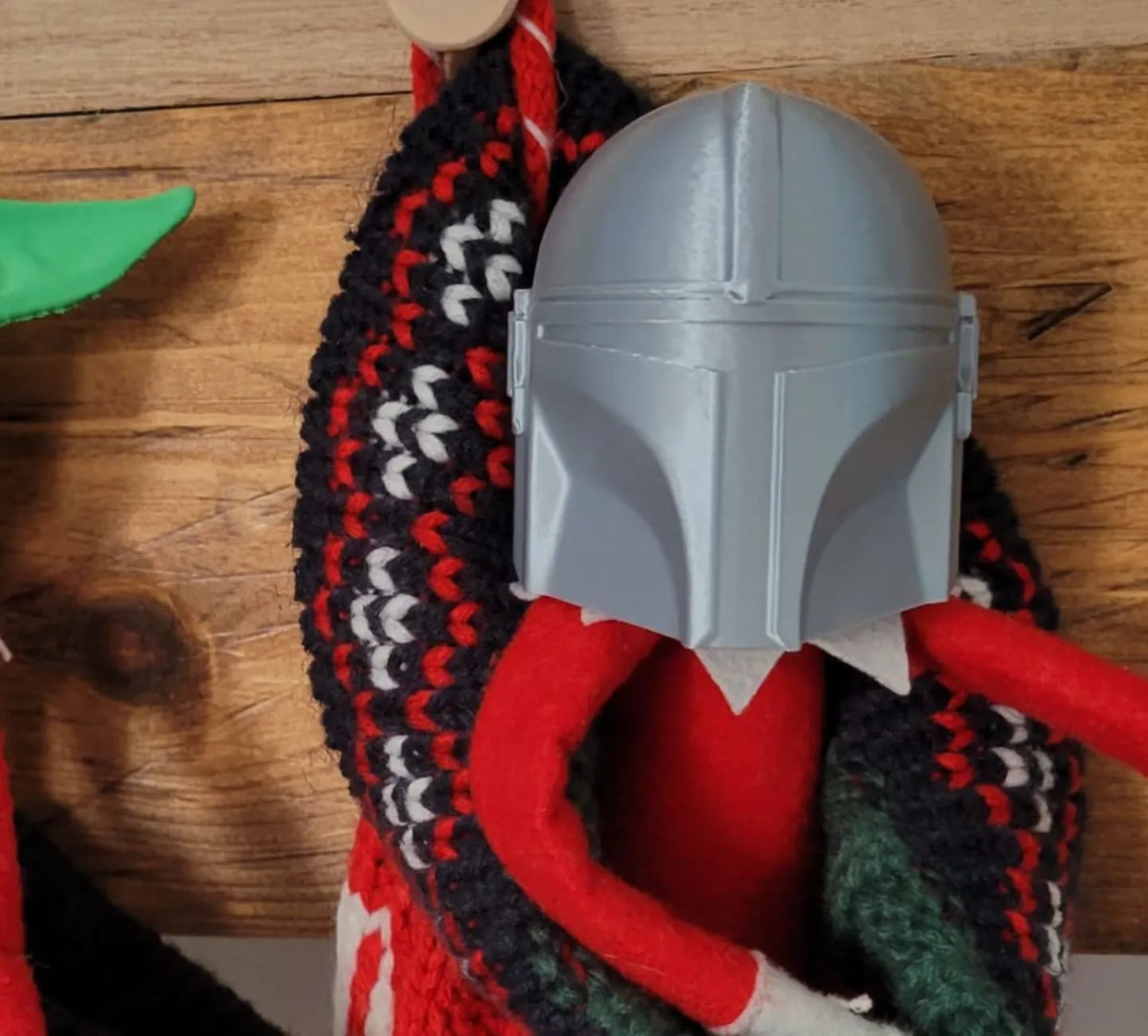 Casque de Mandalorien pour l'Elfe de Noël - Cosplay Print