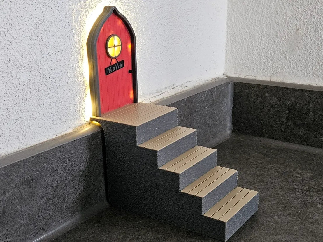 Porte de lutin de Noël / Christmas gnome door - Figurine Print