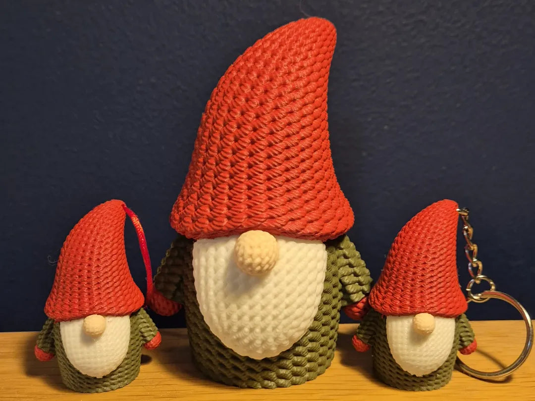 Décoration de porte-clés Gnome Gonk de Noël - Fêtes Print