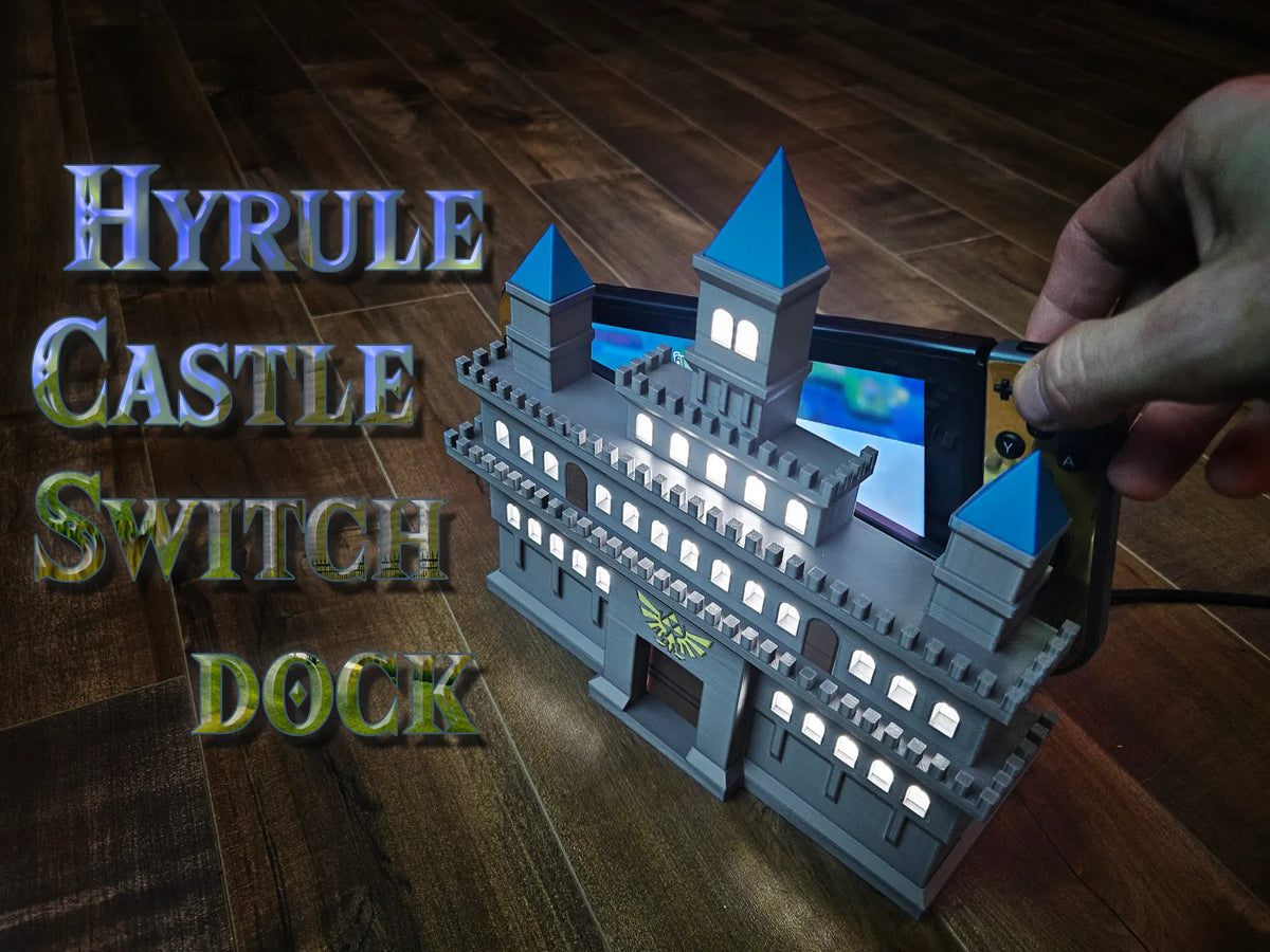 Station d'accueil Hyrule Castle pour Nintendo Switch et Switch 2 - Tech Print