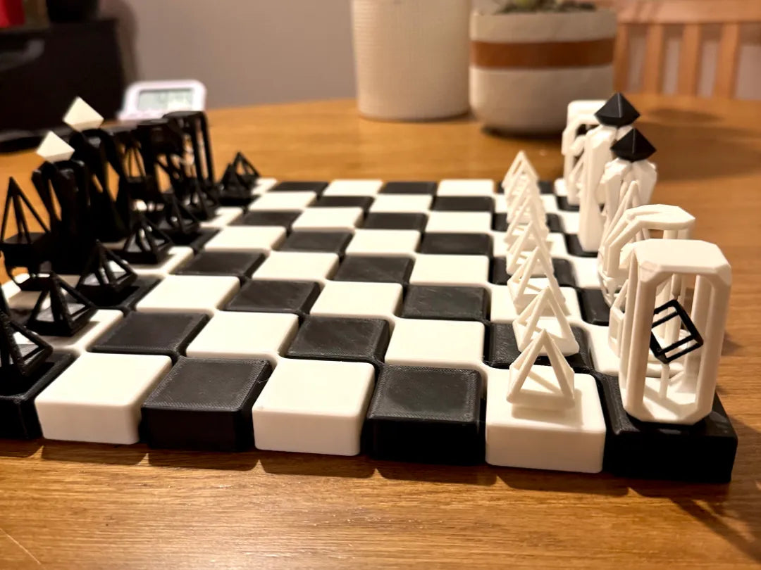 Jeu d'échecs géométrique - Jeux Print
