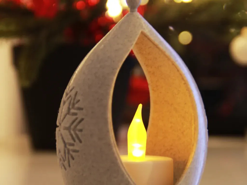 Lanterne de Noël pour bougie chauffe-plat LED - Outdoor Print