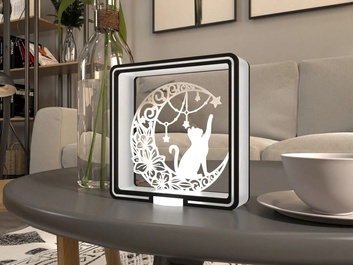 Lampe lune scintillante pour kit de lampe LED 001 - Maison Print