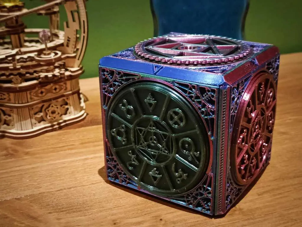 Cube de l'alchimiste - Boîte à combinaison de puzzle - Jeux Print