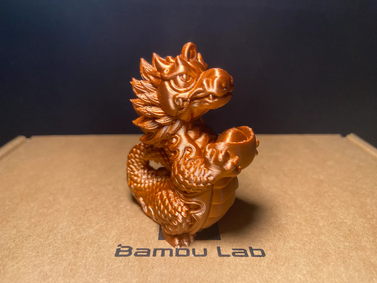 Dragon Prospérité - Figurine de style chinois raffinée - Figurine Print
