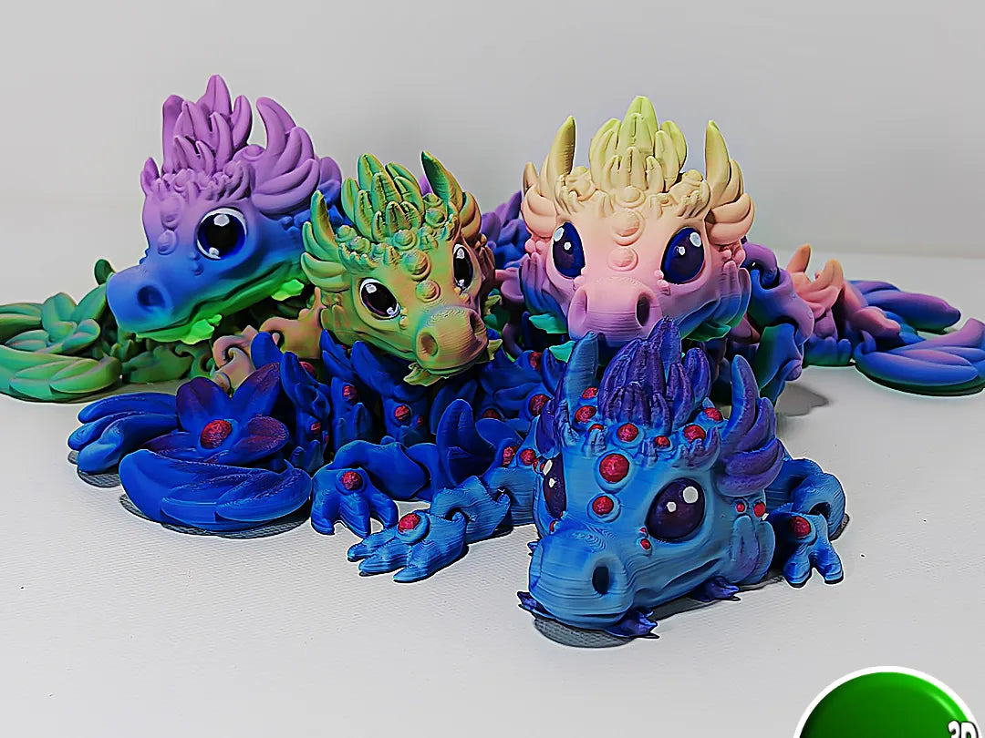 Yuari, bébé dragon magique, articulé - Jeux Print