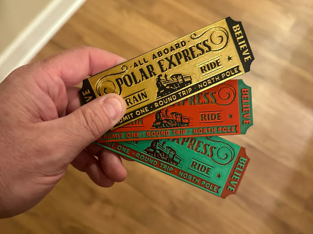 52 minutes ! Marque-page billet d'or de l'Express polaire - Music Print