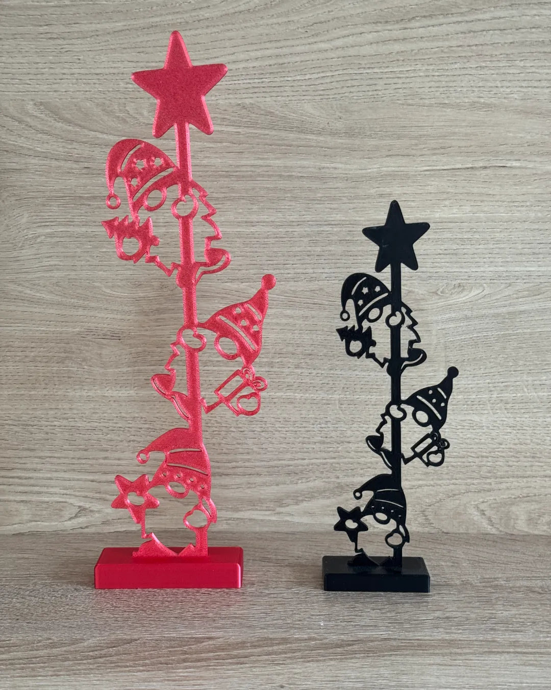 Décorations de gnome de Noël - Figurine Print
