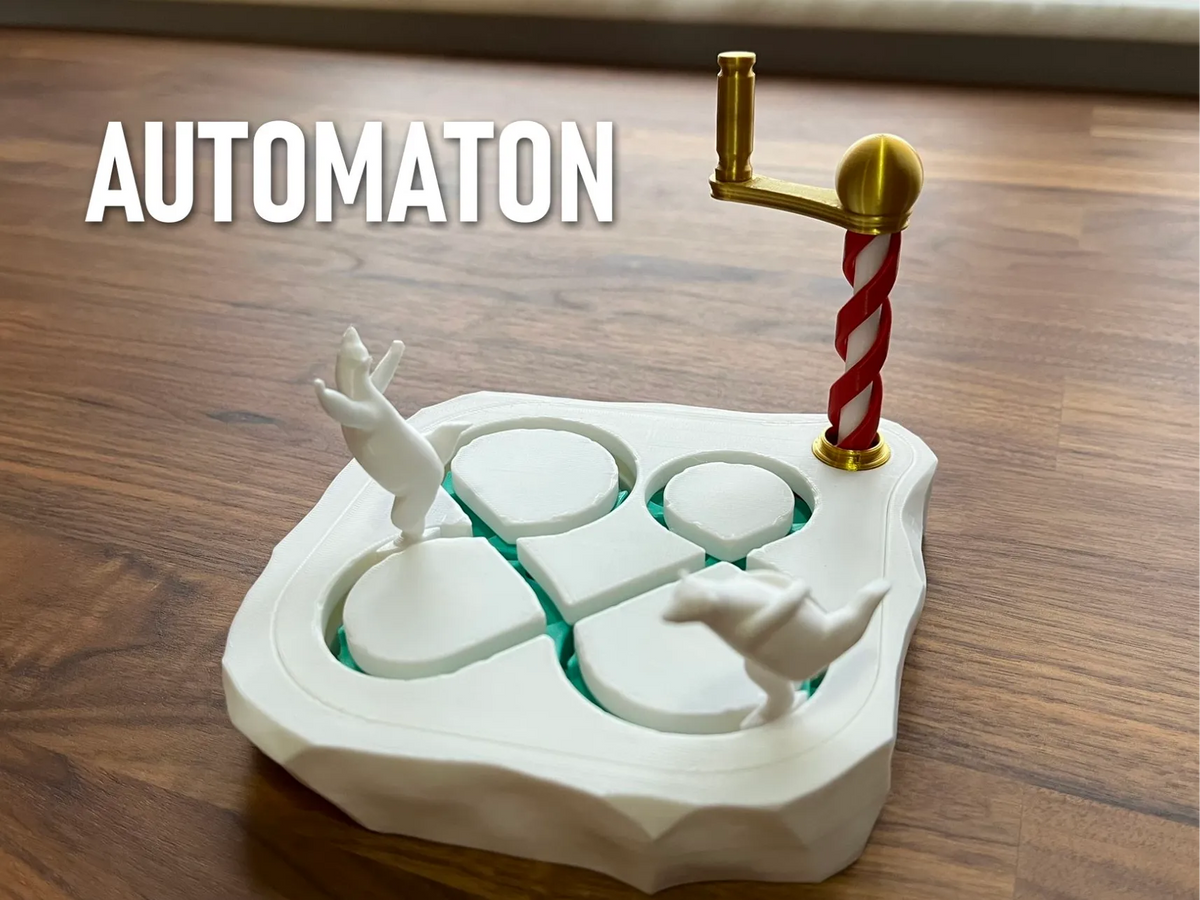 Automate d'ours polaires faisant du patinage sur glace - Sport Print