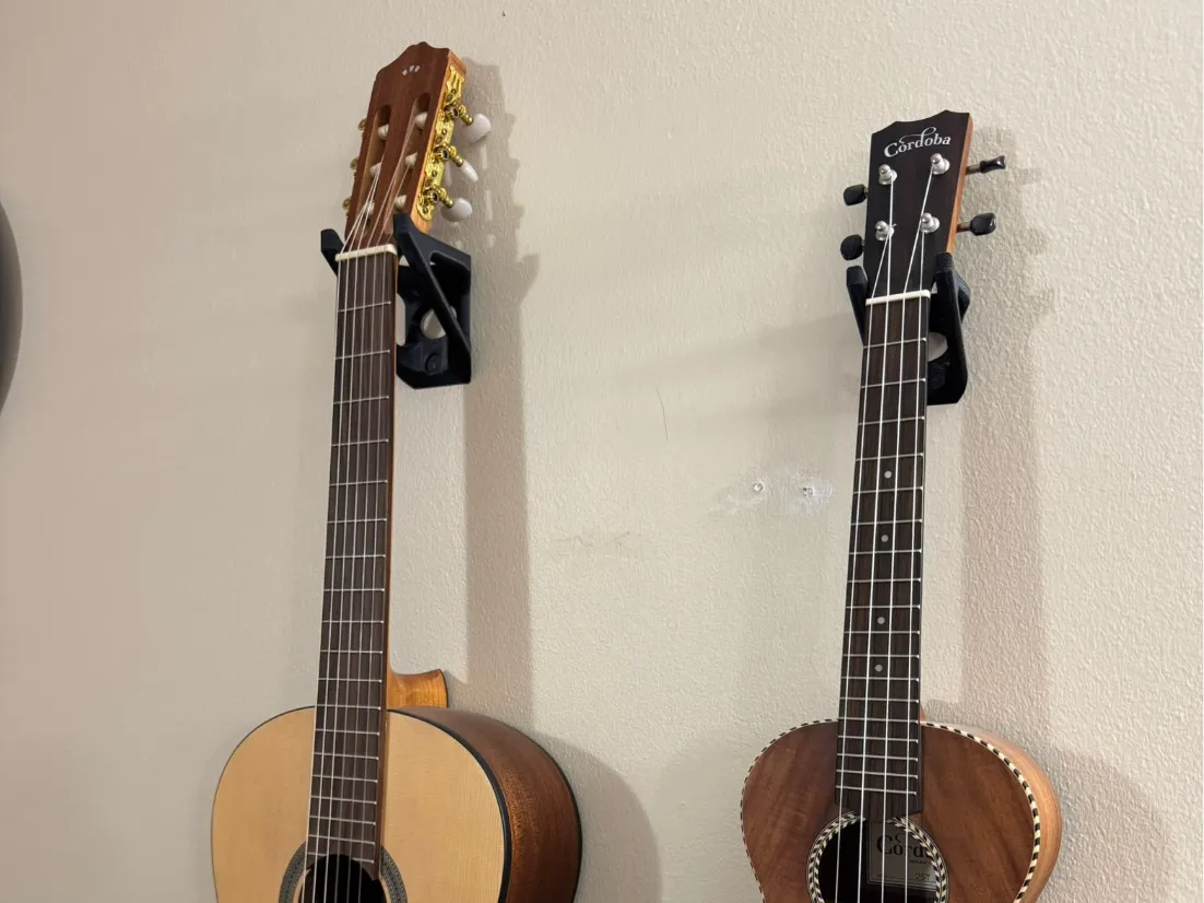 Support mural pour guitare et ukulélé imprimé en 3D - Music Print