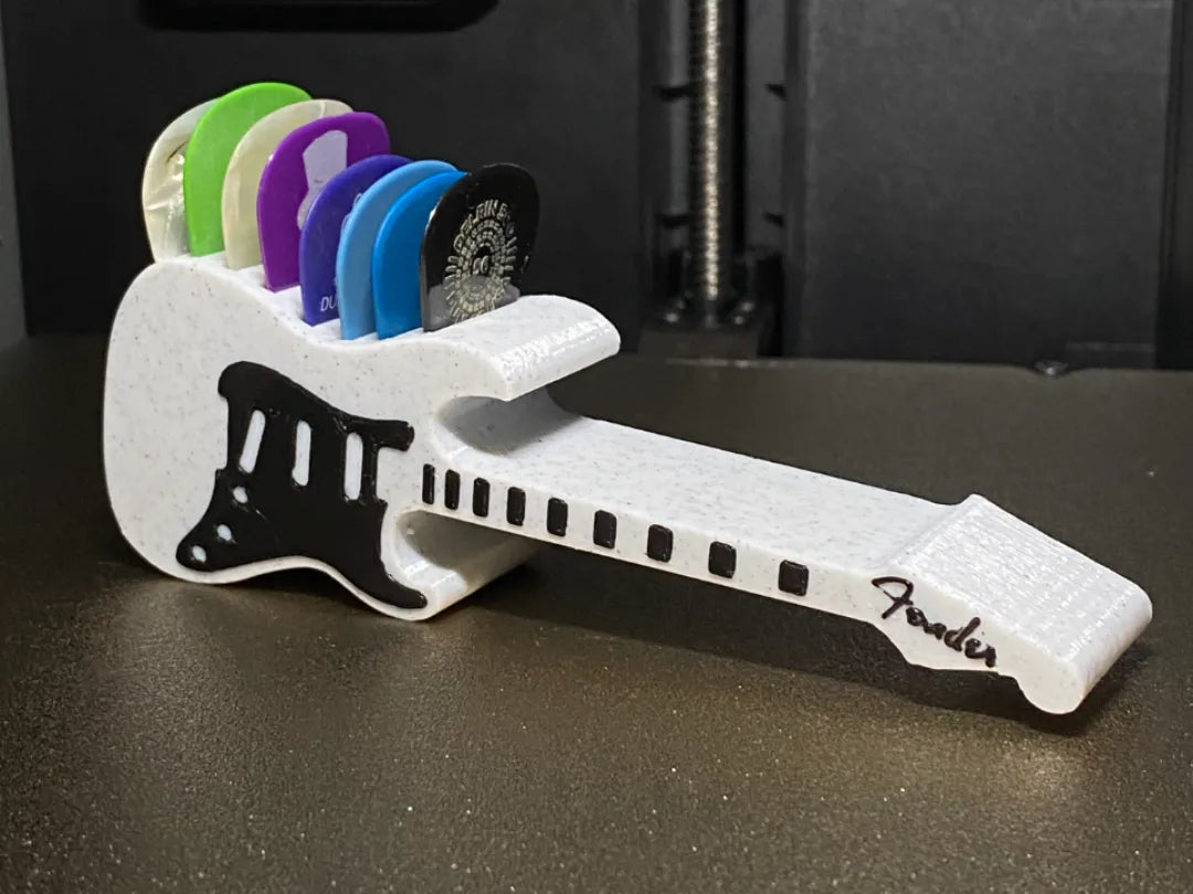 Support de médiator / plectre - Fender Strat - Music Print