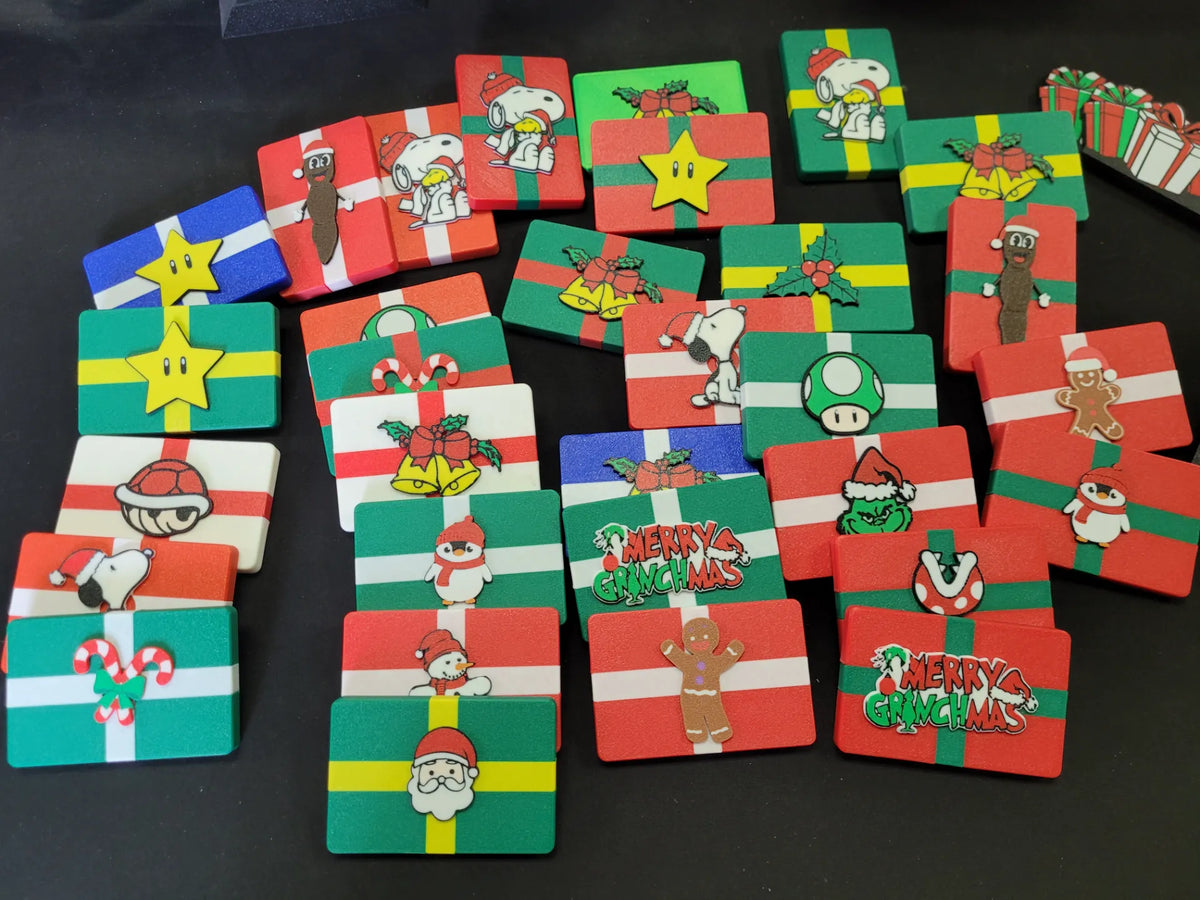 Boîte à cartes cadeaux réutilisable à fermeture (Noël) - Cadeau Print