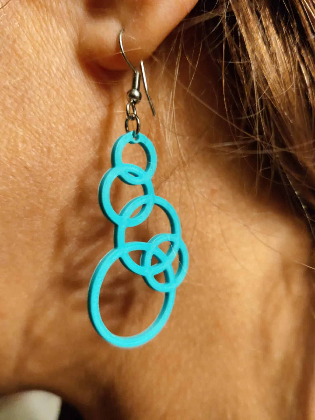 Boucles d'oreilles "cinq cercles" - Bijoux Print