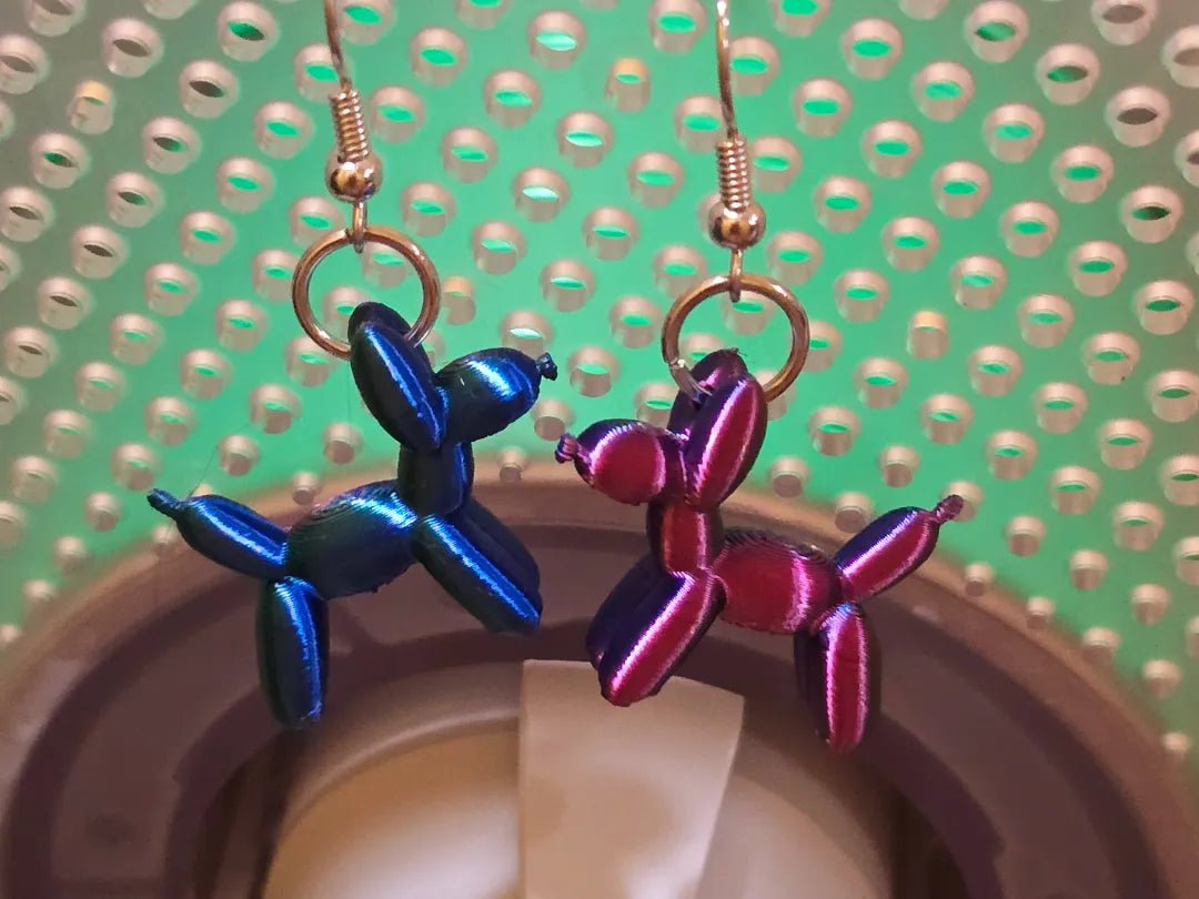 Boucles d'oreilles chien ballon 3D - Bijoux Print